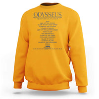 Odysseus Mediterranean Tour Sweatshirt Funny Greek Mythology Ancient History Graphic
