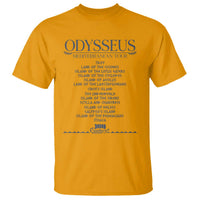 Odysseus Mediterranean Tour T Shirt Funny Greek Mythology Ancient History Graphic