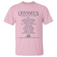 Odysseus Mediterranean Tour T Shirt Funny Greek Mythology Ancient History Graphic
