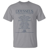 Odysseus Mediterranean Tour T Shirt Funny Greek Mythology Ancient History Graphic