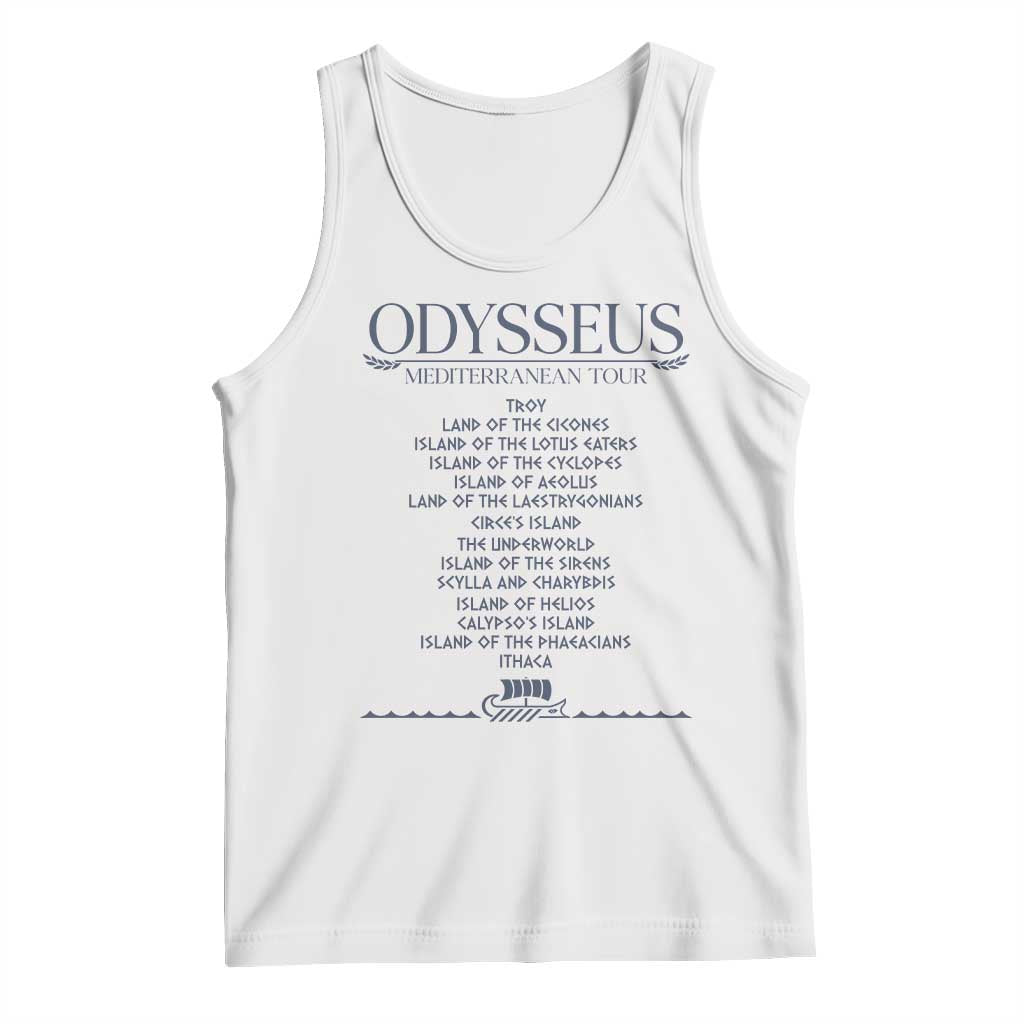 Odysseus Mediterranean Tour Tank Top Funny Greek Mythology Ancient History Graphic