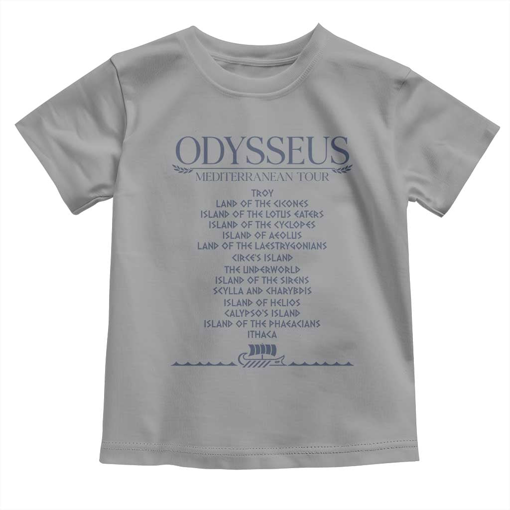 Odysseus Mediterranean Tour Toddler T Shirt Funny Greek Mythology Ancient History Graphic