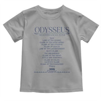 Odysseus Mediterranean Tour Toddler T Shirt Funny Greek Mythology Ancient History Graphic