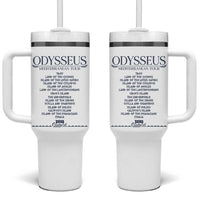 Odysseus Mediterranean Tour Tumbler With Handle Funny Greek Mythology Ancient History Graphic