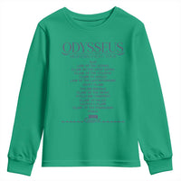 Odysseus Mediterranean Tour Youth Sweatshirt Funny Greek Mythology Ancient History Graphic
