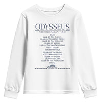 Odysseus Mediterranean Tour Youth Sweatshirt Funny Greek Mythology Ancient History Graphic