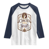 Circes BBQ Funny Greek Mythology Dark Humor Raglan Shirt Slow Smoked Legendary Flavor Odysseus Pigs Odyssey Parody