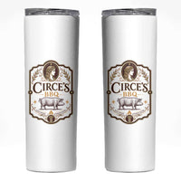 Circes BBQ Funny Greek Mythology Dark Humor Skinny Tumbler Slow Smoked Legendary Flavor Odysseus Pigs Odyssey Parody