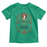 Circes BBQ Funny Greek Mythology Dark Humor Toddler T Shirt Slow Smoked Legendary Flavor Odysseus Pigs Odyssey Parody