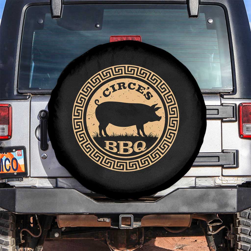 Circes BBQ Ancient Greek Mythology Dark Humor Spare Tire Cover Odysseus Pigs Odyssey Parody History Lover Gift