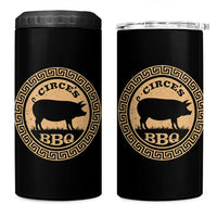 Circes BBQ Ancient Greek Mythology Dark Humor 4 in 1 Can Cooler Tumbler Odysseus Pigs Odyssey Parody History Lover Gift