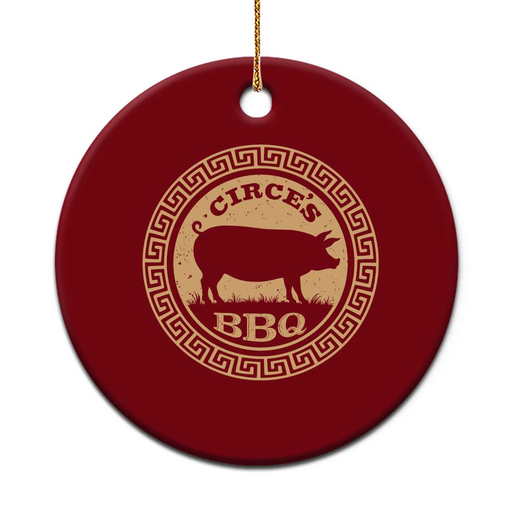Circes BBQ Ancient Greek Mythology Dark Humor Ceramic Ornament Odysseus Pigs Odyssey Parody History Lover Gift