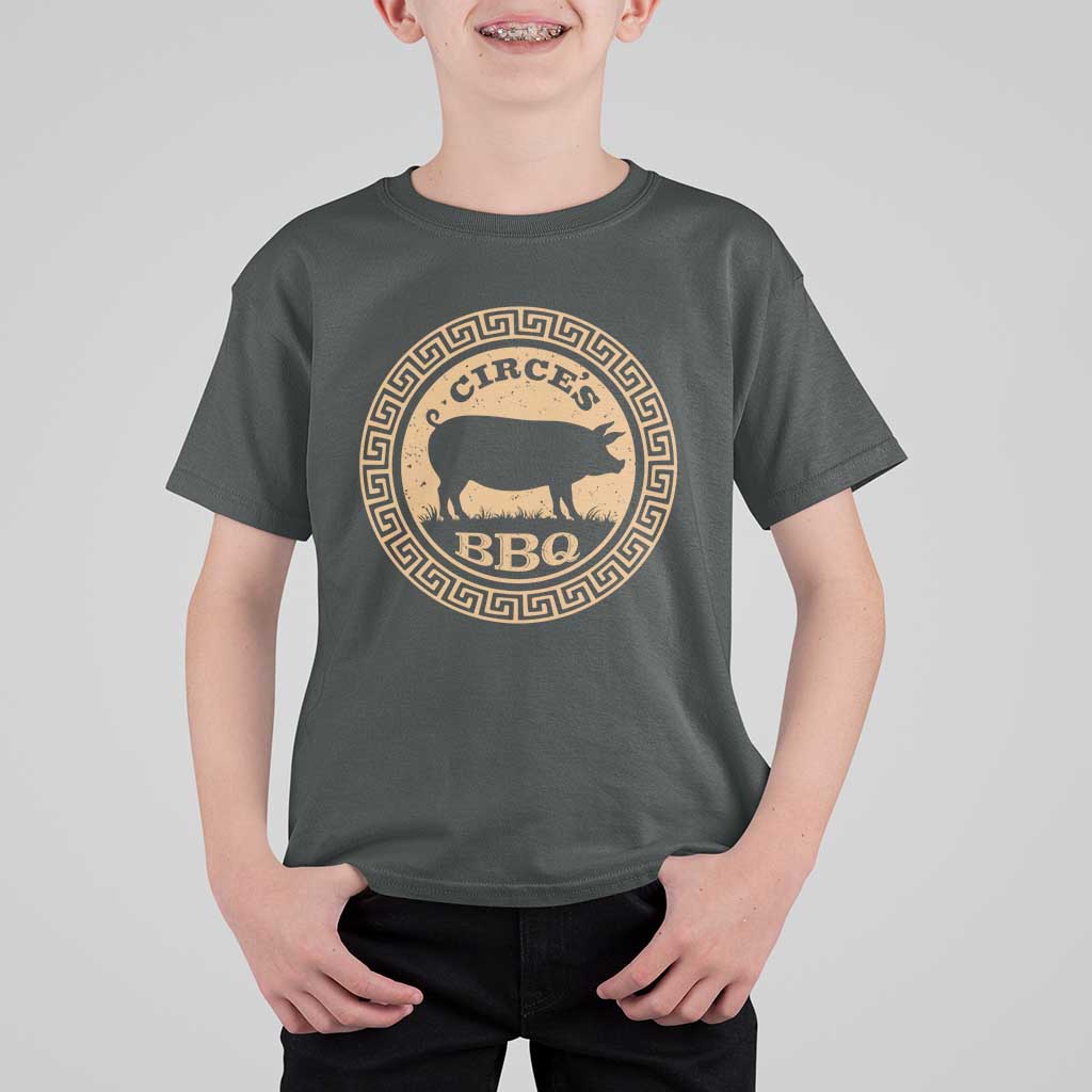 Circes BBQ Ancient Greek Mythology Dark Humor T Shirt For Kid Odysseus Pigs Odyssey Parody History Lover Gift