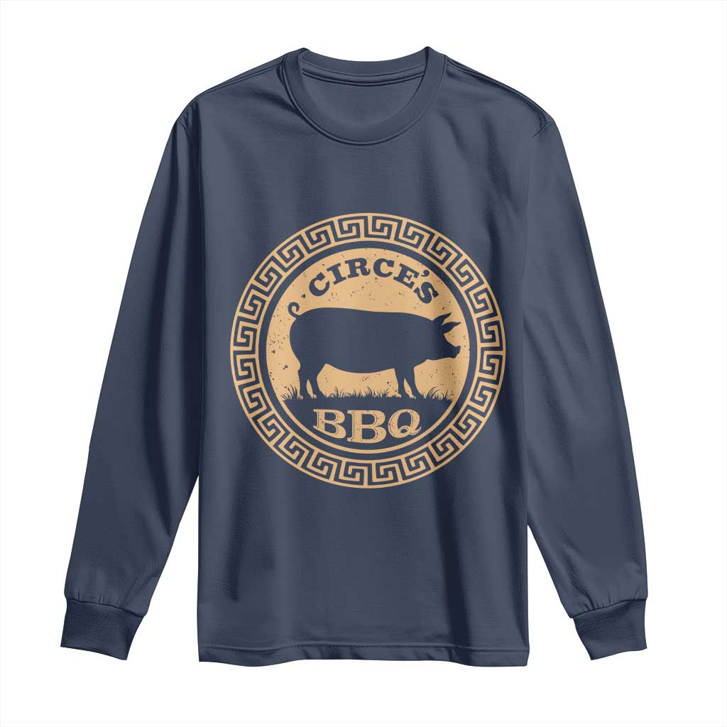 Circes BBQ Ancient Greek Mythology Dark Humor Long Sleeve Shirt Odysseus Pigs Odyssey Parody History Lover Gift