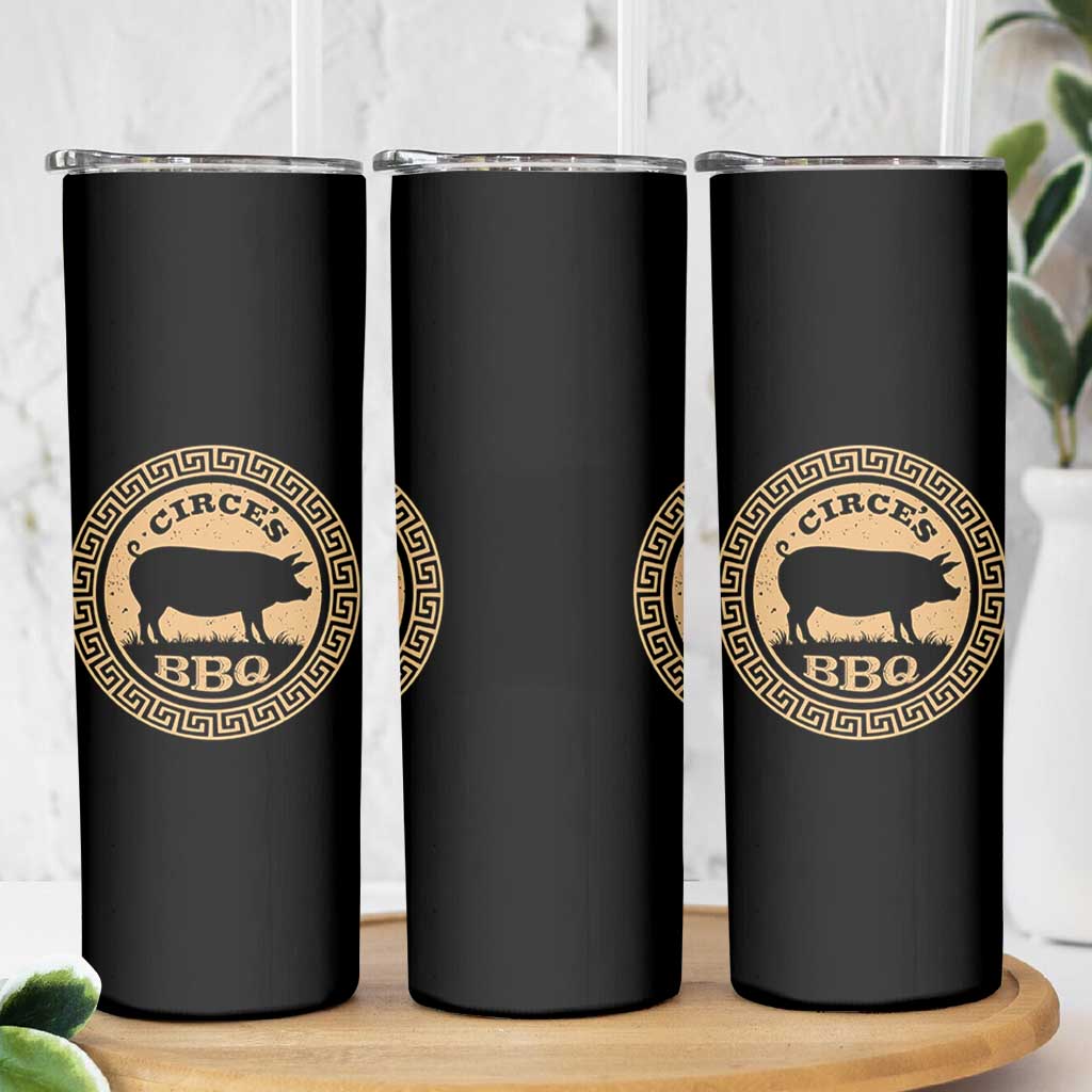 Circes BBQ Ancient Greek Mythology Dark Humor Skinny Tumbler Odysseus Pigs Odyssey Parody History Lover Gift