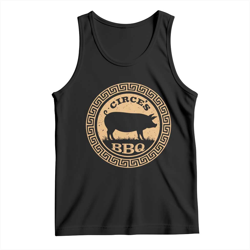 Circes BBQ Ancient Greek Mythology Dark Humor Tank Top Odysseus Pigs Odyssey Parody History Lover Gift