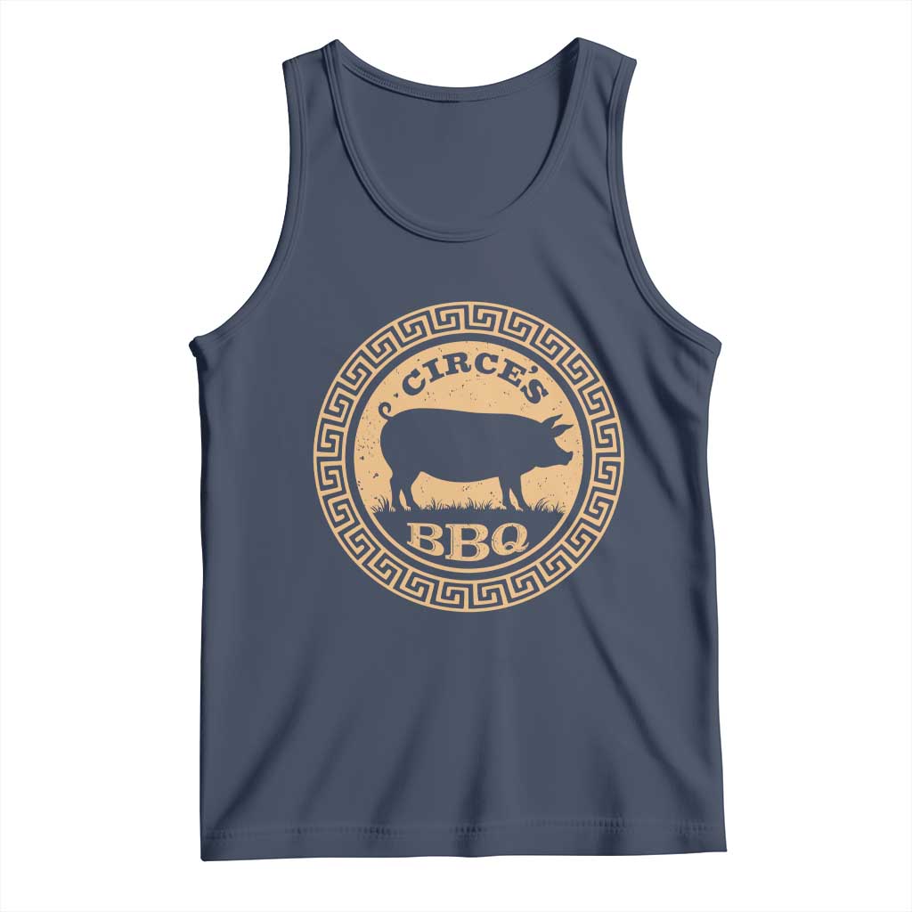 Circes BBQ Ancient Greek Mythology Dark Humor Tank Top Odysseus Pigs Odyssey Parody History Lover Gift