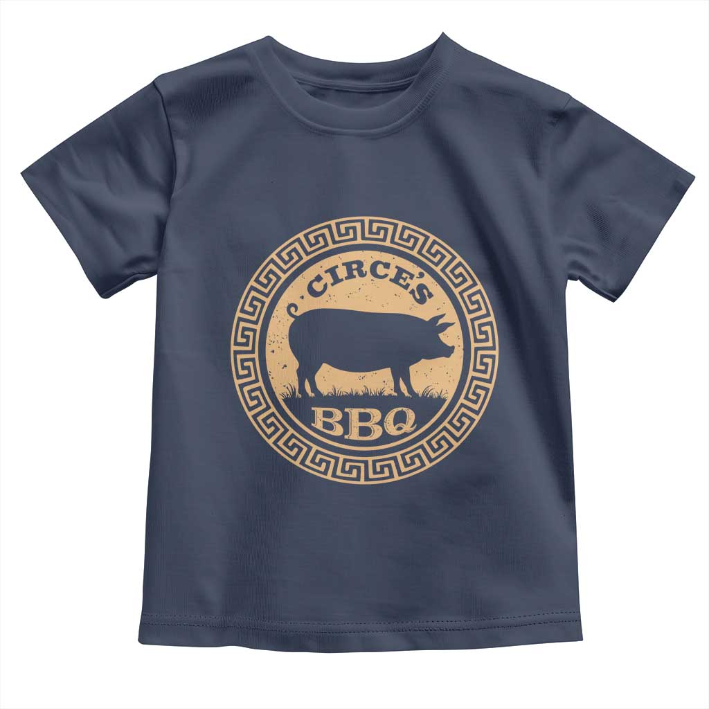 Circes BBQ Ancient Greek Mythology Dark Humor Toddler T Shirt Odysseus Pigs Odyssey Parody History Lover Gift