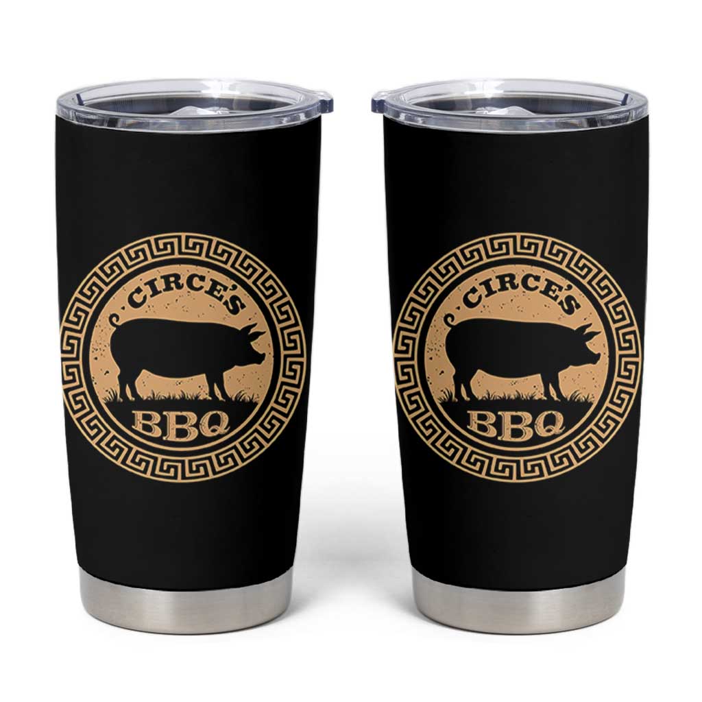 Circes BBQ Ancient Greek Mythology Dark Humor Tumbler Cup Odysseus Pigs Odyssey Parody History Lover Gift