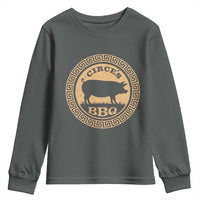 Circes BBQ Ancient Greek Mythology Dark Humor Youth Sweatshirt Odysseus Pigs Odyssey Parody History Lover Gift