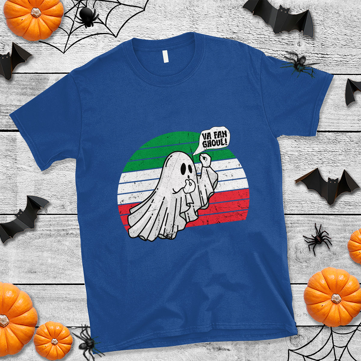 Italian Ghost T Shirt Va Fan Ghoul Retro Funny Halloween - Wonder Print Shop