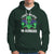 Green Turquoise Alien Face Hoodie Funny I Don't Believe In Human - Wonder Print Shop