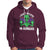 Green Turquoise Alien Face Hoodie Funny I Don't Believe In Human - Wonder Print Shop