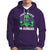 Green Turquoise Alien Face Hoodie Funny I Don't Believe In Human - Wonder Print Shop