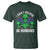 Green Turquoise Alien Face T Shirt Funny I Don't Believe In Human - Wonder Print Shop