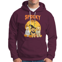 Halloween Golden Retriever Hoodie Ghost Dogs Boo Sheet Spooky Vibes - Wonder Print Shop
