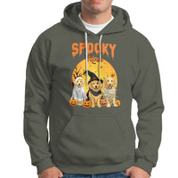 Halloween Golden Retriever Hoodie Ghost Dogs Boo Sheet Spooky Vibes - Wonder Print Shop