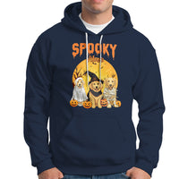 Halloween Golden Retriever Hoodie Ghost Dogs Boo Sheet Spooky Vibes - Wonder Print Shop