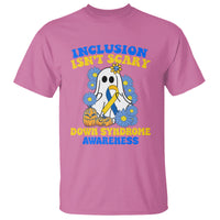 Down Syndrome Awareness T Shirt Inclusion Isn't Scary Halloween Ghost Boo Sheet Support Squad - Wonder Print Shop