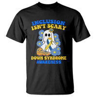 Down Syndrome Awareness T Shirt Inclusion Isn't Scary Halloween Ghost Boo Sheet Support Squad - Wonder Print Shop