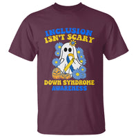 Down Syndrome Awareness T Shirt Inclusion Isn't Scary Halloween Ghost Boo Sheet Support Squad - Wonder Print Shop