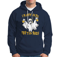 Ghost Halloween Costume Hoodie I'm Just Here For The Boos Drunk Drinking Boo Sheet - Wonder Print Shop