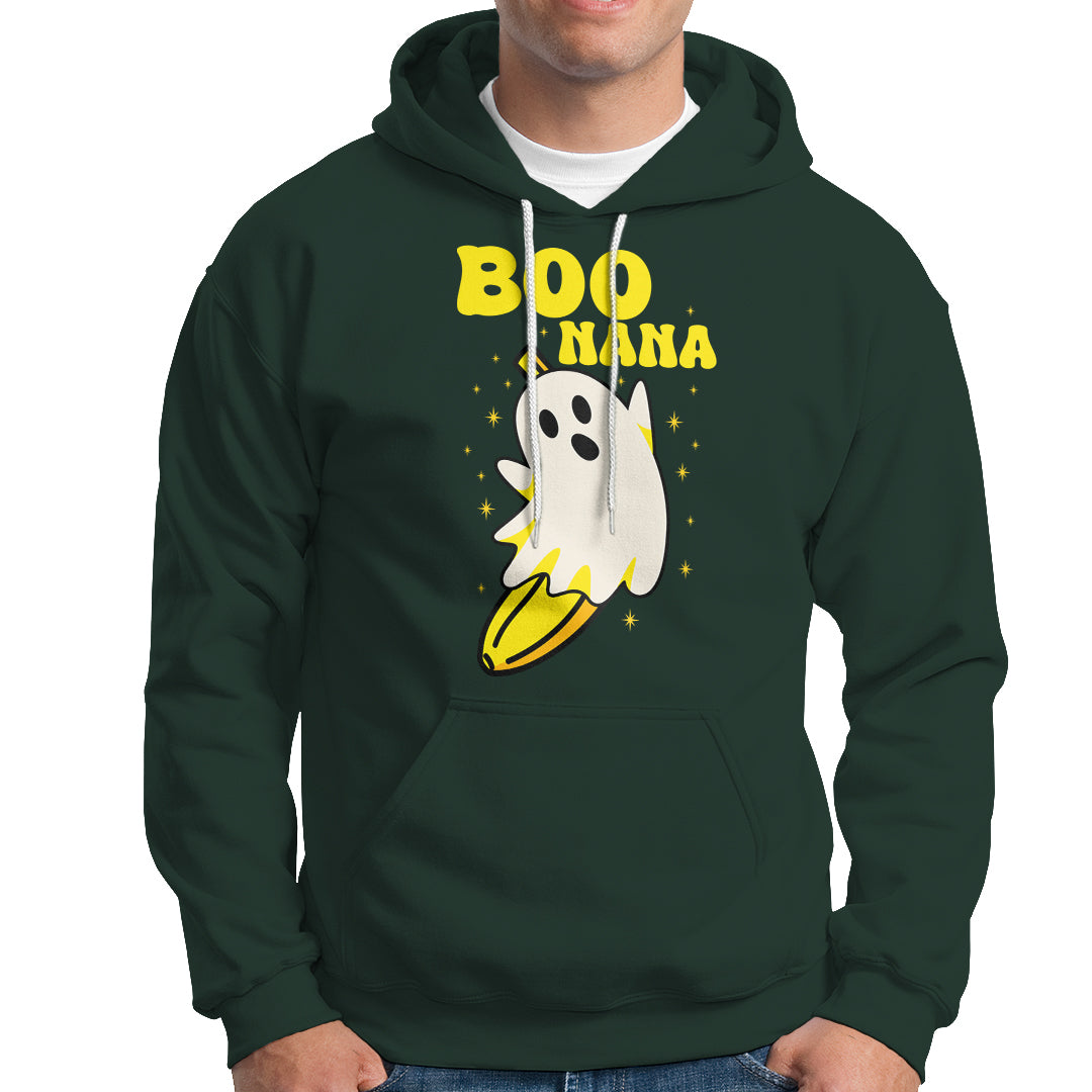 Banana Ghost Hoodie Boonana Funny Banana Ghost Halloween Costume Banana Lover - Wonder Print Shop