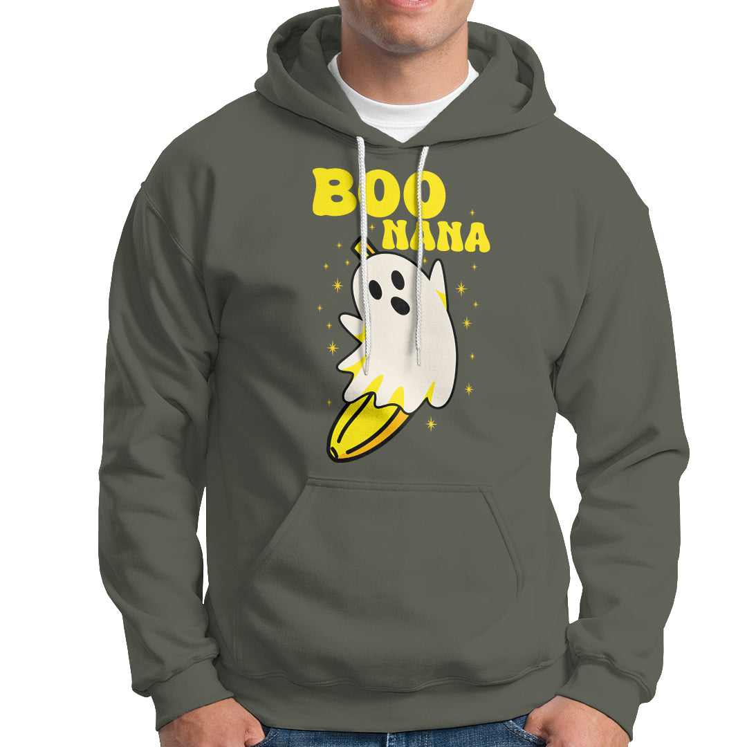 Banana Ghost Hoodie Boonana Funny Banana Ghost Halloween Costume Banana Lover - Wonder Print Shop