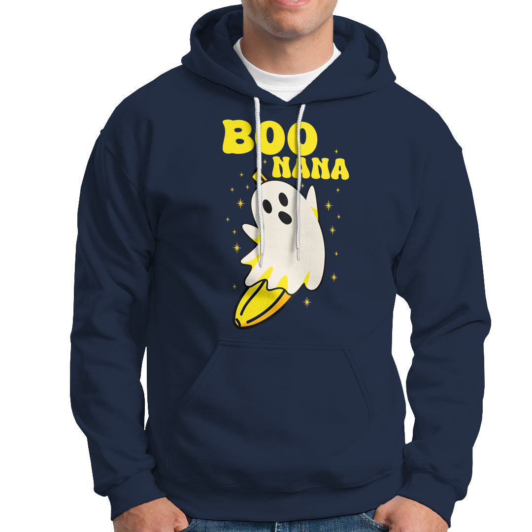 Banana Ghost Hoodie Boonana Funny Banana Ghost Halloween Costume Banana Lover - Wonder Print Shop