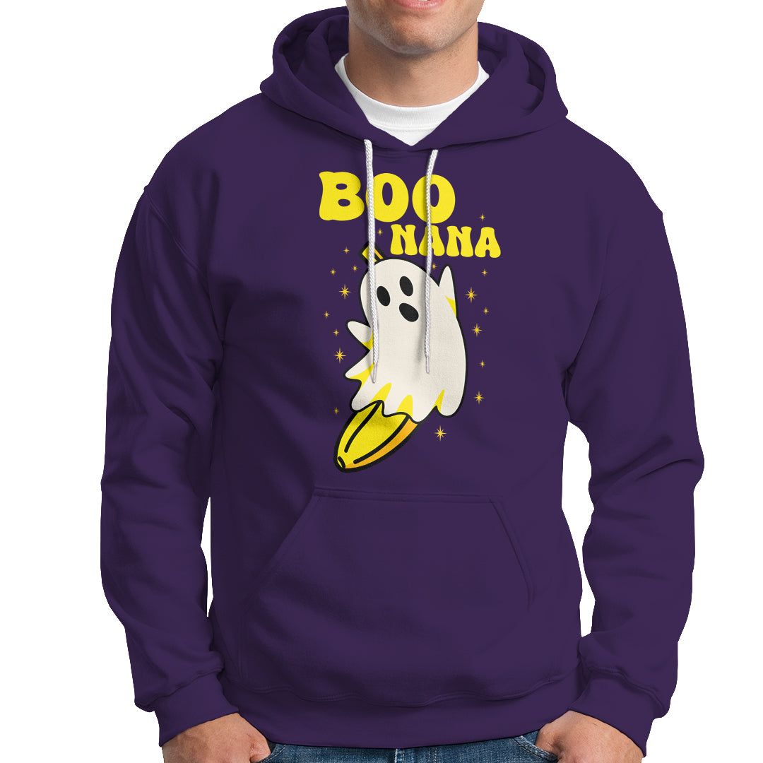 Banana Ghost Hoodie Boonana Funny Banana Ghost Halloween Costume Banana Lover - Wonder Print Shop