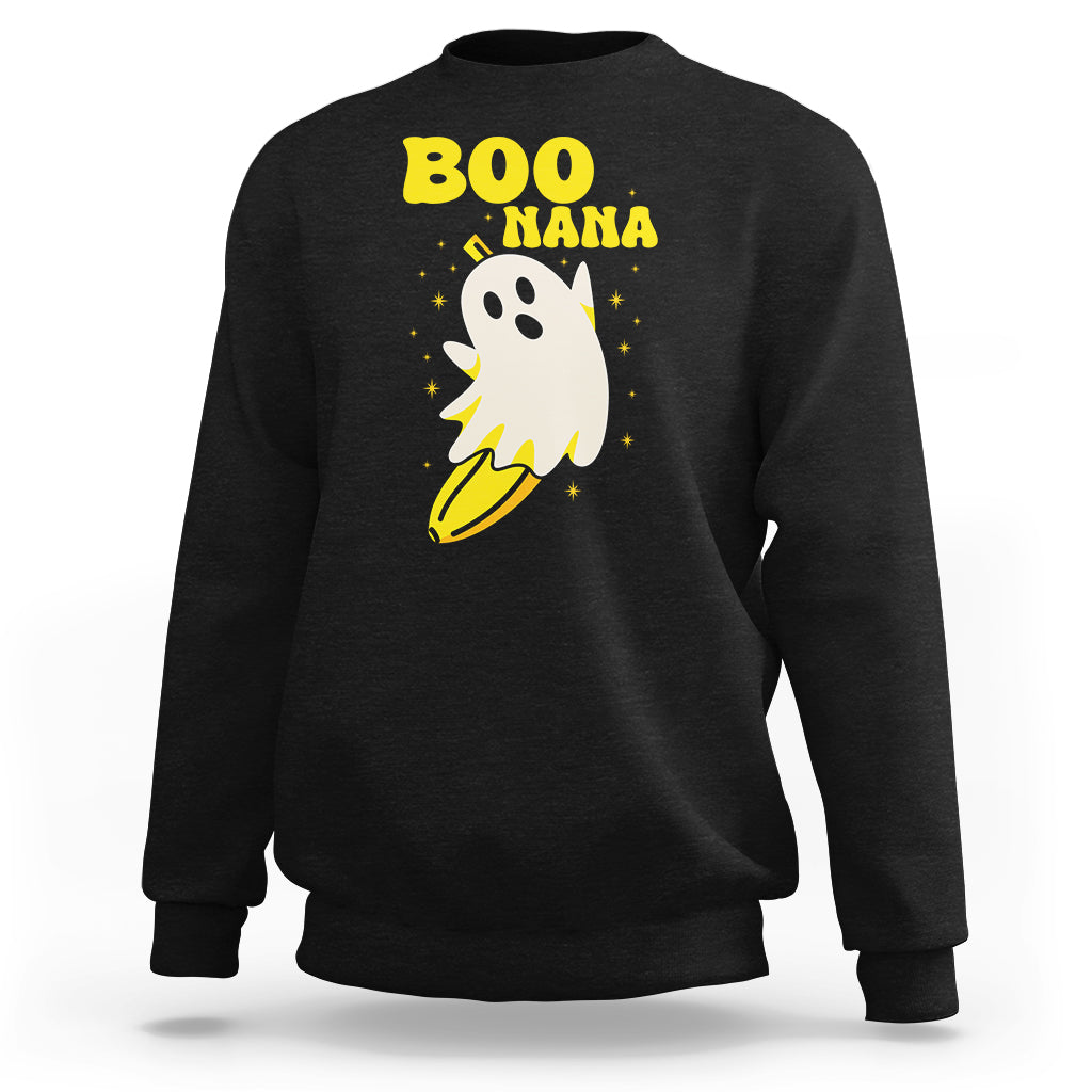Banana Ghost Sweatshirt Boonana Funny Banana Ghost Halloween Costume Banana Lover - Wonder Print Shop