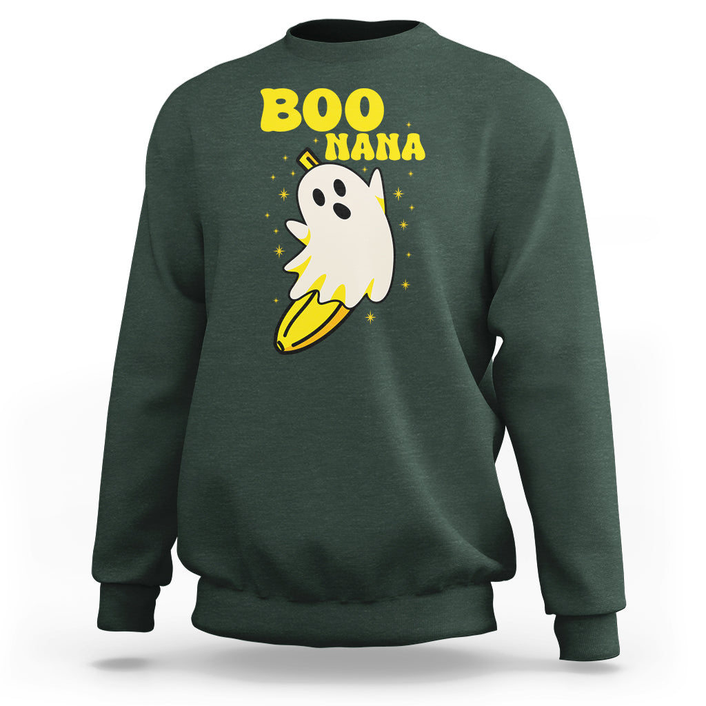 Banana Ghost Sweatshirt Boonana Funny Banana Ghost Halloween Costume Banana Lover - Wonder Print Shop