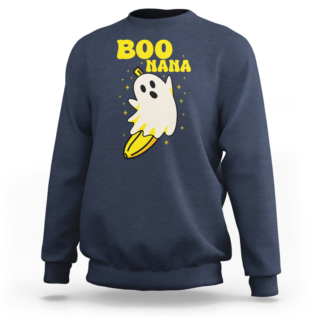 Banana Ghost Sweatshirt Boonana Funny Banana Ghost Halloween Costume Banana Lover - Wonder Print Shop