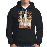 Ghost Halloween Costume Hoodie Let's Go Ghouls Retro Boo Sheet - Wonder Print Shop