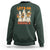 Ghost Halloween Costume Sweatshirt Let's Go Ghouls Retro Boo Sheet - Wonder Print Shop