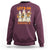 Ghost Halloween Costume Sweatshirt Let's Go Ghouls Retro Boo Sheet - Wonder Print Shop