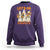 Ghost Halloween Costume Sweatshirt Let's Go Ghouls Retro Boo Sheet - Wonder Print Shop