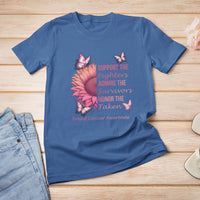 Breast Cancer Awareness T Shirt Support Admire Honor Breast Cancer Warrior Survivor Pink Sunflower - Wonder Print Shop