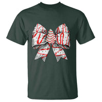 Coquette Bow Christmas Tree Cake T Shirt Xmas Vibes - Wonder Print Shop