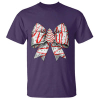 Coquette Bow Christmas Tree Cake T Shirt Xmas Vibes - Wonder Print Shop